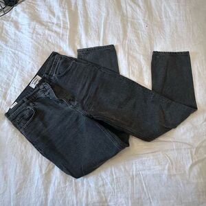 Reformation Jeans Cynthia Patch High Rise Jeans in Alder